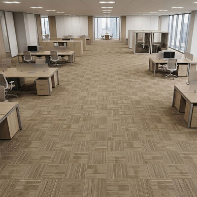 Flame Retardant Stain Resistant PP Carpet Tile with Anti-fouling Treatment for Commercial Flooring