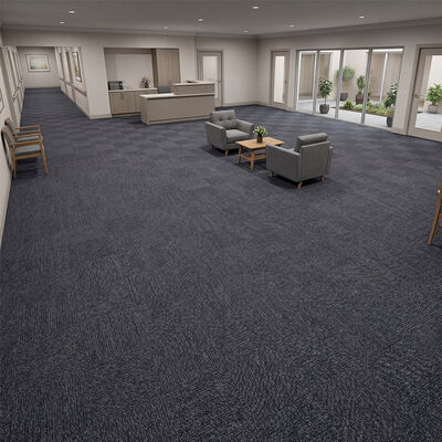 Textured Sound Absorbing Carpet Tiles Anti Static Commercial Office Carpet Tiles
